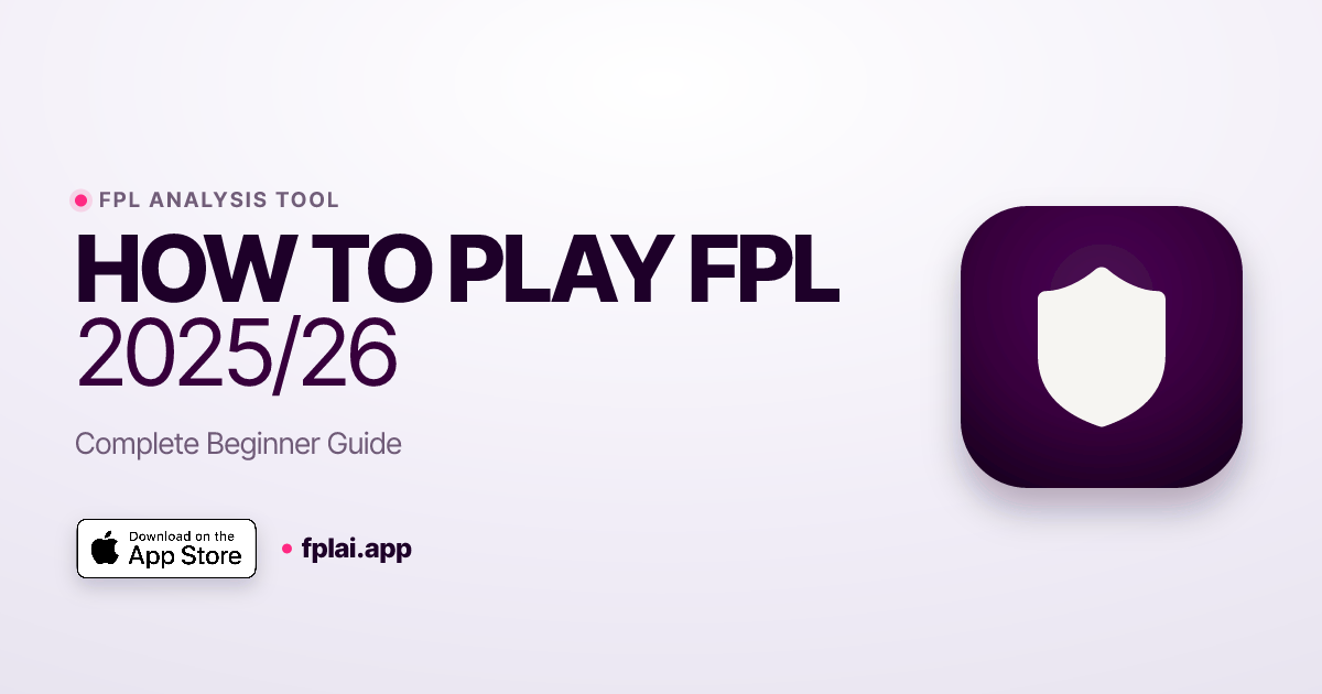 How to Play FPL 2025/26 - Complete Beginner's Guide | FPLai